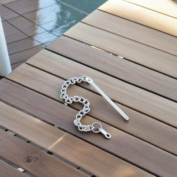 BESTOYARD 2Pack Umbrella Pin Chain for Patio Umbrella Accessories Steel Easy Installation