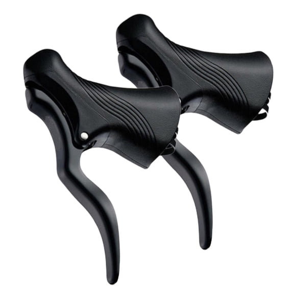 BESTOYARD 2Pcs Bike Brake Set Aluminum Alloy Curved Handlebar Simple Design