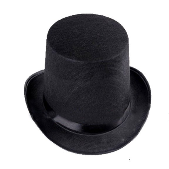 BESTOYARD Top Hats For Women Tophat Polyester Felt 2Pcs Party Favors Black