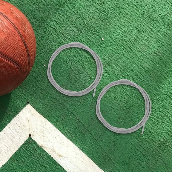 BESTOYARD 2Pcs Durable Plated Silver Netting Accessory Rope for Basketball Hoop Frame Replacement