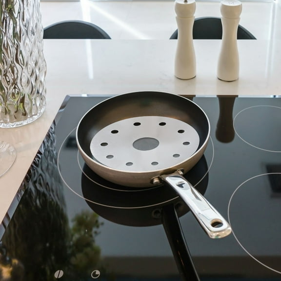 BESTOYARD 2Pcs Simmer Plate Stainless Steel Heat Diffuser for Electric Stove Cookware Accessory