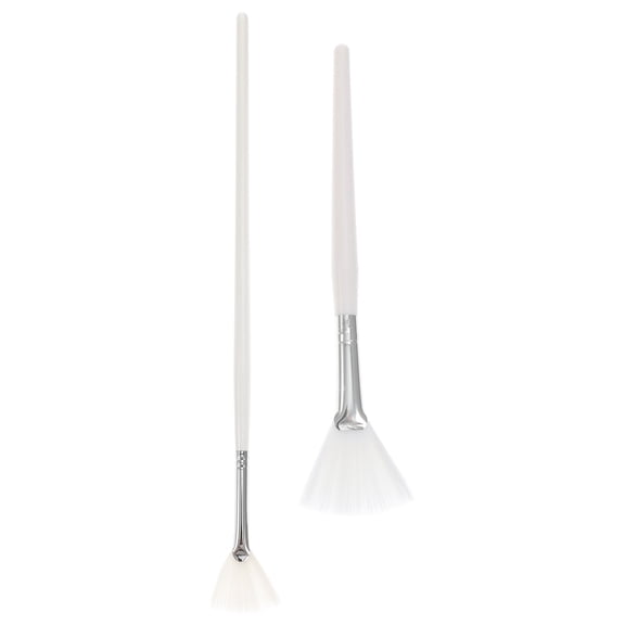 BESTOYARD Beauty Face Brush Aluminum Handle for Skincare Application 2Pcs