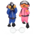 thumbnail image 1 of BESTOYARD 2Pcs Scuba Diver Fish Tank Decor PVC Assorted Shades for Pet Owners and Fish Tank Decorations, 1 of 5