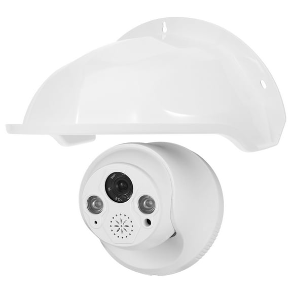 BESTOYARD White ABS Security Camera Case Weatherproof Easy Install for Farm 2Pcs