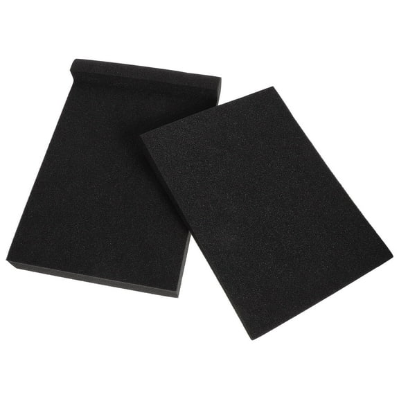 BESTOYARD 2Pcs Sound Absorbing Pad Black Acoustic Padding for Loud Speaker and Recording Studio