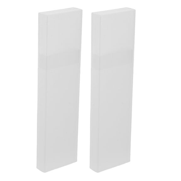 BESTOYARD 2Pcs Portable Tongue Scraper Carrier Box White Plastic Sturdy Storage Case for Travel