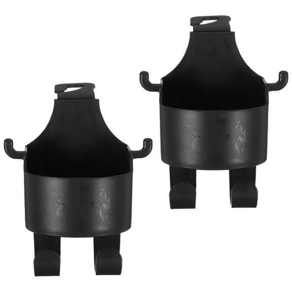 BESTOYARD 2Pcs Vehicle Headrest Cup Holder Black Compact Car Organizer for Backseat Storage