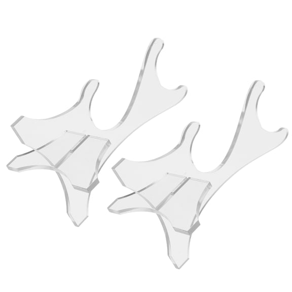 BESTOYARD 2Pcs Transparent Acrylic Display Stand Tabletop Holder Durable Versatile Household Decor