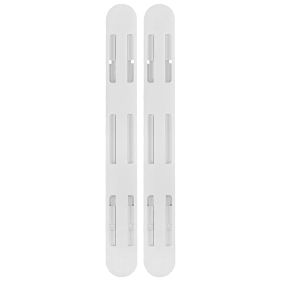 BESTOYARD 2Pcs Track for Cabinet White Abs Multifunctional Slide Rails Kitchen Dormitory Storage
