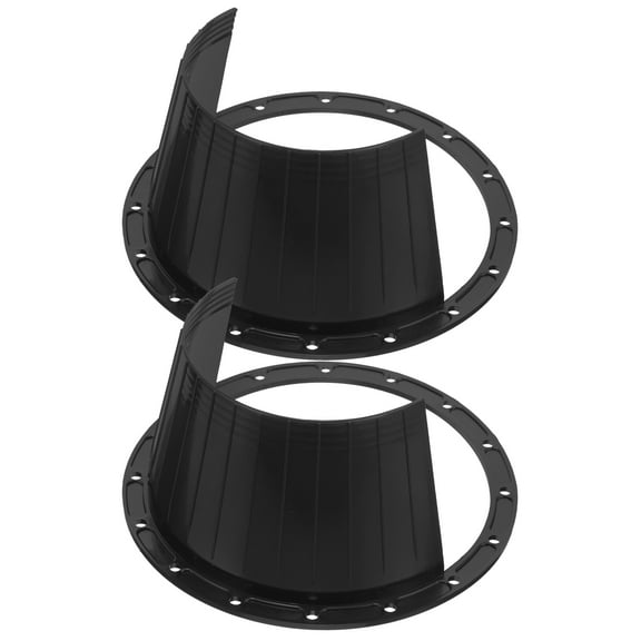 BESTOYARD 2pcs Speaker Accessories Black Plastic Speaker Ring Protection Against Rainwater and Moisture