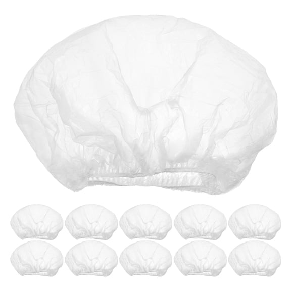 BESTOYARD 300 Pcs Disposable Shower Caps For Salons, Elastic Bowl Covers For Home, Hotel, Multi-Use Liners, Clear
