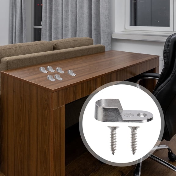 BESTOYARD Cast Metal Wardrobe Tube Support Bracket for Standard Oval Rods 30Pcs