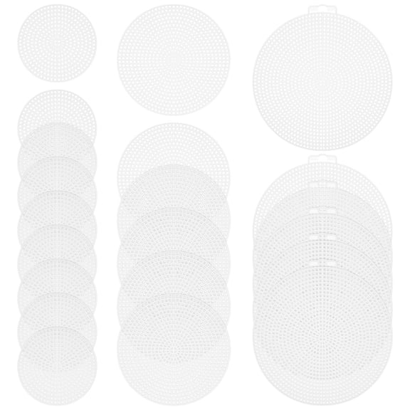 BESTOYARD 30Pcs Wear-Resistant Transparent Plastic Canvas for Household DIY Stitchwork Projects