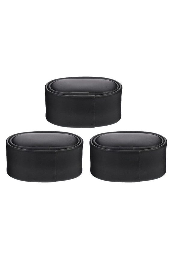 3 Pcs Watch Display Pillows Black PU Professional Anti Scratch Cushion for Watches