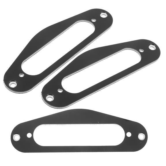 BESTOYARD 3Pcs Guitar Pickup Frame Black for Single Coil Pickup Mounting Ring Tl Style