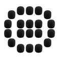 thumbnail image 1 of BESTOYARD 40Pcs Black Microphone Sponge Cover Round Sponge for Various Occasions and Presentations, 1 of 8
