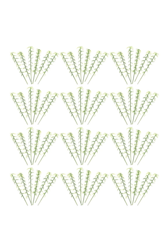 40pcs Bamboo Craft Green for Artists and Hobbyists in Model Building