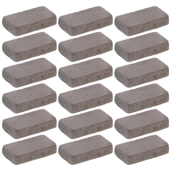 BESTOYARD 40pcs Mini Bricks Miniature Bricks Dark Grey Clay Landscaping Aquarium Design Pet Owners