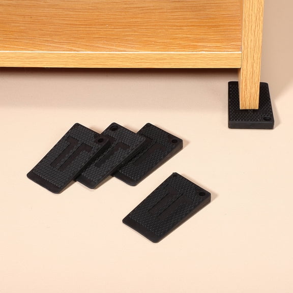 BESTOYARD 40Pcs Furniture Levelers Black Plastic Shims for Enhanced Stability on Uneven Floors