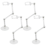 BESTOYARD Transparent Action Figure Stand Action Figure Display Stand 4Pcs