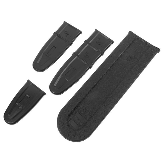 BESTOYARD 4Pcs Black Chainsaw Bar Guards Plastic Scabbard Protectors for Electric and Battery Chainsaws