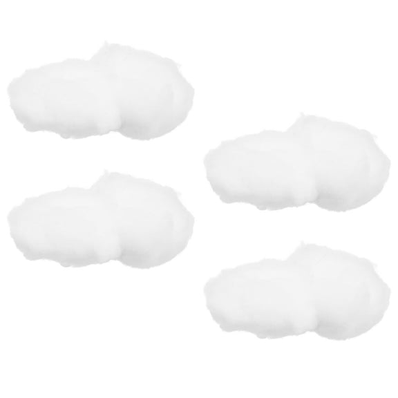 BESTOYARD 4Pcs Sturdy 3D Clouds Pendant Hanging Ornament for Xmas Tree Home Party Decoration