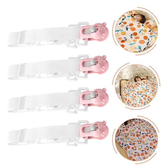 BESTOYARD 4pcs Bed Blanket Holders Plastic Bed Sheet Fixing Clips for Night Sleep with Stable Use