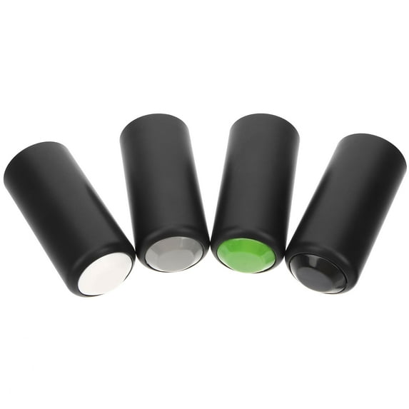 BESTOYARD 4Pcs Plastic Microphone Battery Caps Screw on Covers Wear Resistant Assorted Color