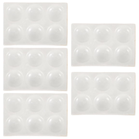 BESTOYARD Porcelain Spot Reaction Plate for Lab Durable Ceramic Material White 5Pcs