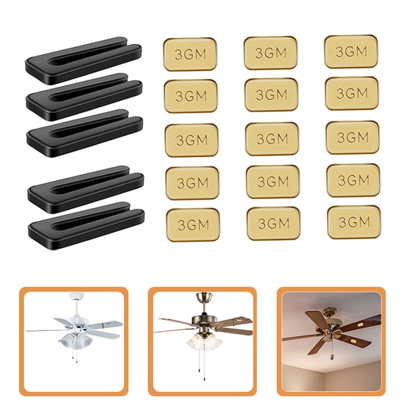 BESTOYARD 5Sets Fan Blades Balancing Kit with Plastic Clips and Steel Weights