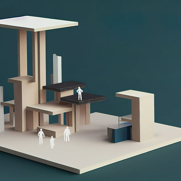 BESTOYARD White Plastic Figures for Model Train Layouts and Decorations 50Pcs