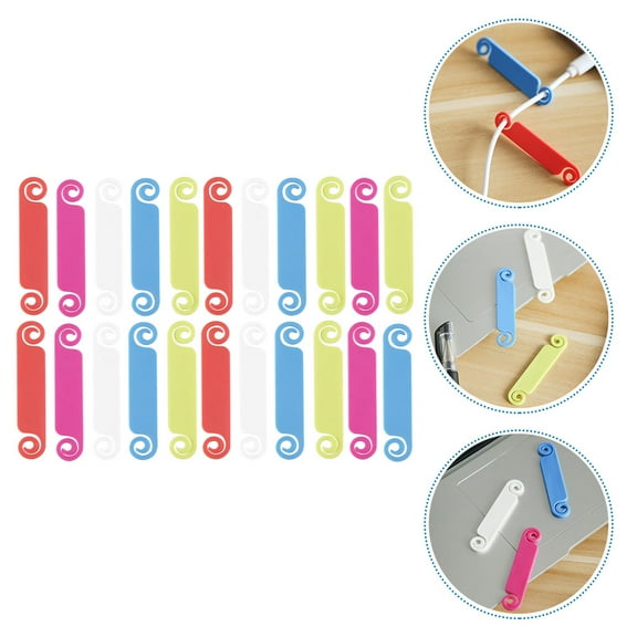 BESTOYARD 50Pcs Wire Identifier Cable Labels with Reusable Tpr Material for Clear Marking