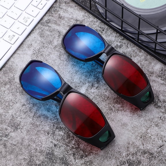 BESTOYARD 3D Glasses Assorted Color Comfortable Wear for Home Movie Viewing