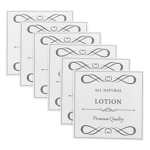 BESTOYARD Dish Soap Label Waterproof Hand Soap Labels Stickers Minimalist Style 6 Sheets