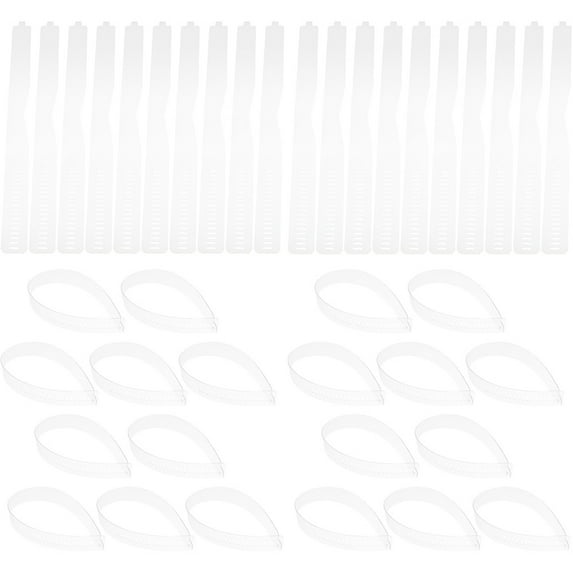BESTOYARD Adjustable Collar Stays Transparent Plastic for Blouse Stylish Support 60Pcs
