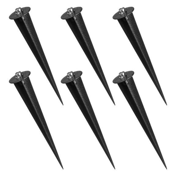 BESTOYARD 6Pcs Lightweight Aluminium Alloy Path Light Stakes for Outdoor Use