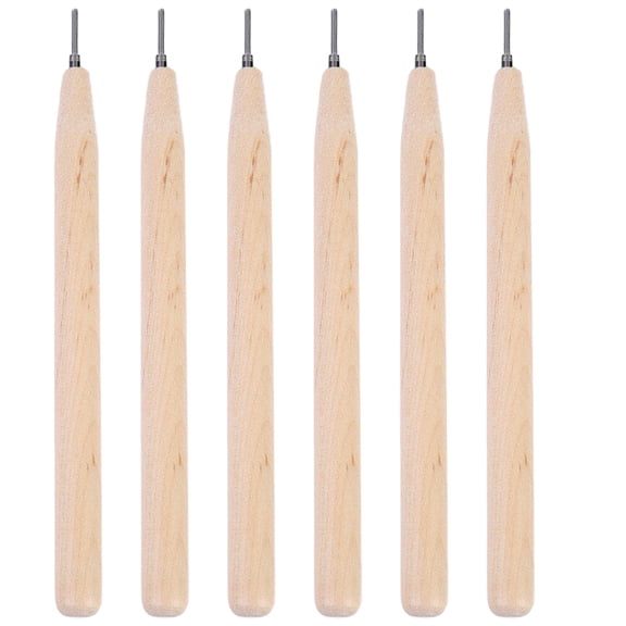 BESTOYARD Quilling Pen Tools Set Khaki Wood and Metal for Paper Crafts and Origami