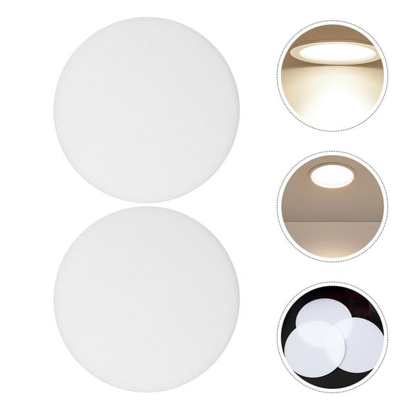 BESTOYARD Diffuser Lampshade Circular Plastic White 6Pcs