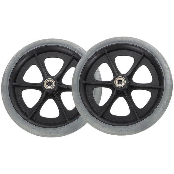 BESTOYARD 8 Inch Diameter Wheelchair Front Wheel Replacement Parts Easy Installation
