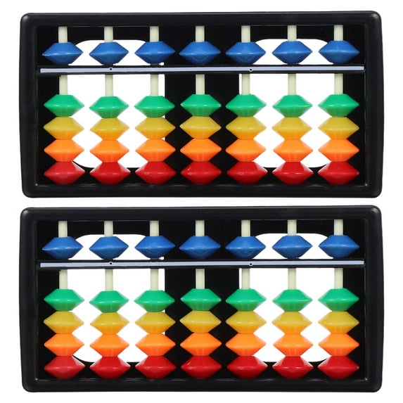 BESTOYARD Abacus for Kids 2Pcs Early Learning Toys Children Math Tool Mental Arithmetic Training Rectangular Shape ABS