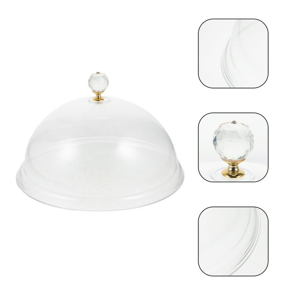 BESTOYARD Snack Domes Acrylic Cake Stand Dome Food Protection 1Set
