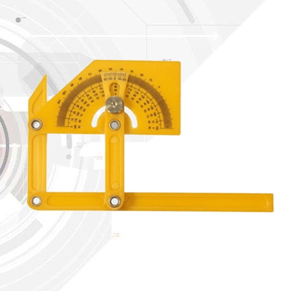 BESTOYARD Yellow Multi Angle ABS Measuring Instrument with Comfortable Feel for Precise Layouts