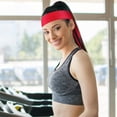 thumbnail image 1 of BESTOYARD Yoga Running Headbands for Women Adjustable Sweat Headband Red 1Pack, 1 of 8