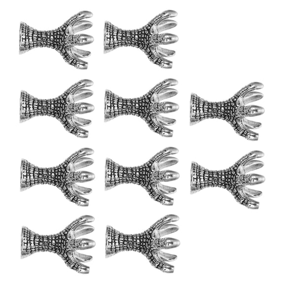 BESTOYARD 10pcs Spacer Beads Bead End Caps Titanium Steel Multi Craft Enthusiasts Materials
