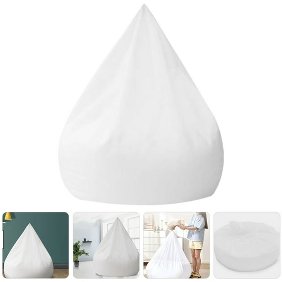 BESTOYARD Soft Lazy Sofa Inner Cover Cloth White Fabric 1Pack