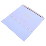 BESTOYARD Academic Desk Calendar with Sturdy Spiral Binding and Lavender Color for Home