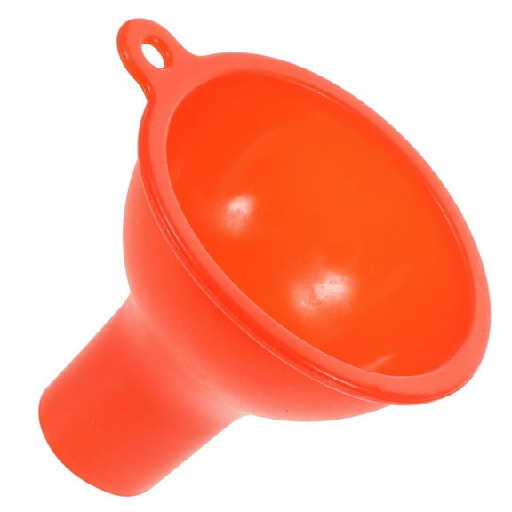 BESTOYARD Red Silicone Funnel for Long-Term Home Use with Storage Holes