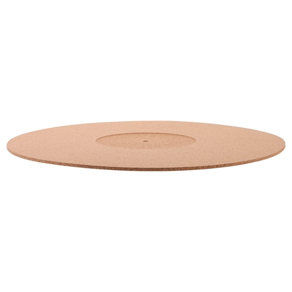 BESTOYARD Anti Static Cork Record Player Mat Brown Turntable Slipmat Home Accessory