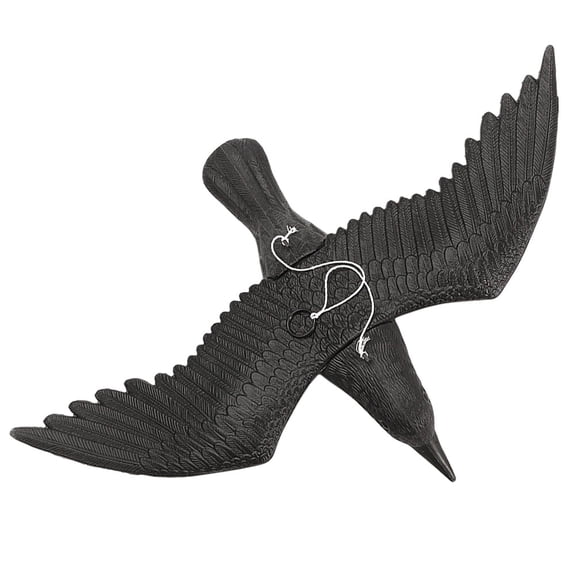 BESTOYARD Simulation Crow Crow Statue for Outdoor Use 1Pack
