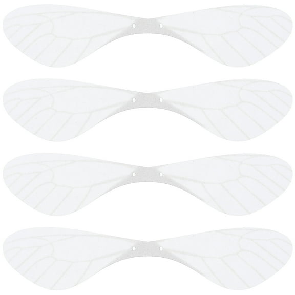 BESTOYARD 70Pcs White Artificial Dragonfly Wing Accessories for Earring Decors